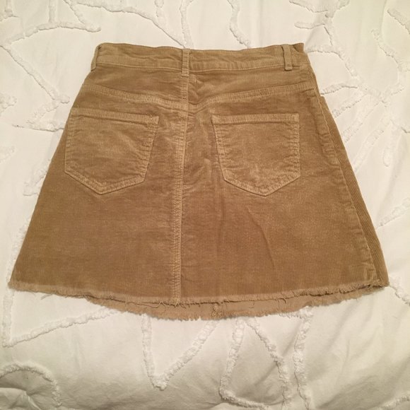 John Galt tan corduroy skirt - Picture 2 of 3